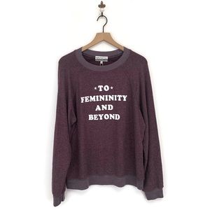 Wildfox Purple Femininity Sommers Sweater Medium
